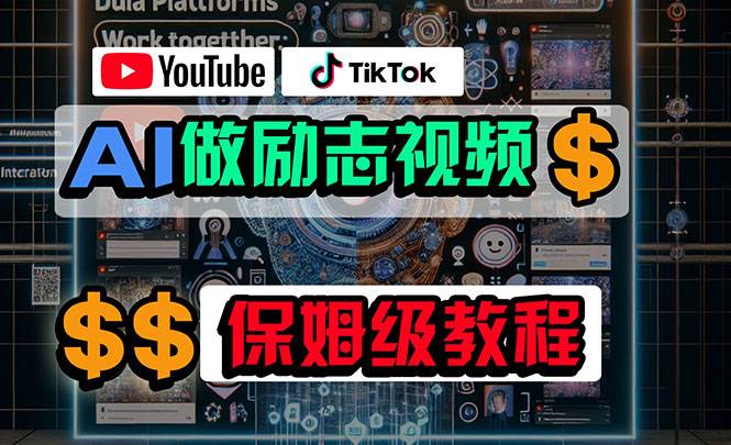 利用AI制作励志视频，在YouTube和TikTok赚钱，小白可做（附工具）-布丁源码-专业的网站源码代码分享平台!
