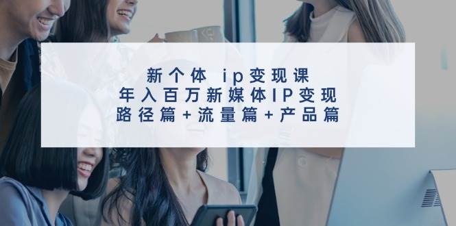 新个体 ip变现课，年入百万新媒体IP变现，路径篇+流量篇+产品篇-布丁源码-专业的网站源码代码分享平台!