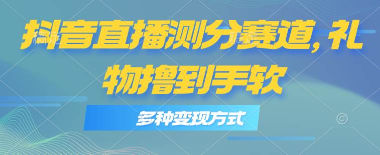 抖音直播测分赛道，多种变现方式，轻松日入1000+-布丁源码-专业的网站源码代码分享平台!
