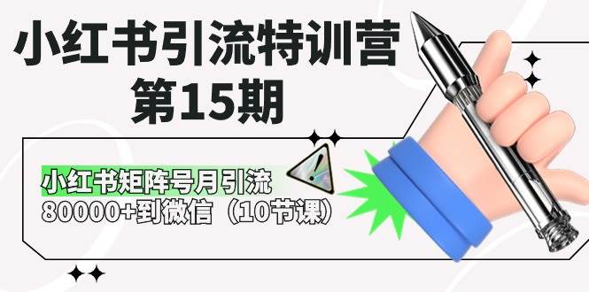 小红书引流特训营-第15期，小红书矩阵号月引流80000+到微信（10节课）-布丁源码-专业的网站源码代码分享平台!