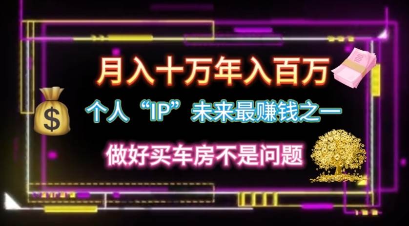 个人“IP”月入十万 年入百万，逆风翻盘秘籍！-布丁源码-专业的网站源码代码分享平台!