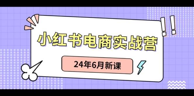 小红书电商实战营：小红书笔记带货和无人直播，24年6月新课-布丁源码-专业的网站源码代码分享平台!