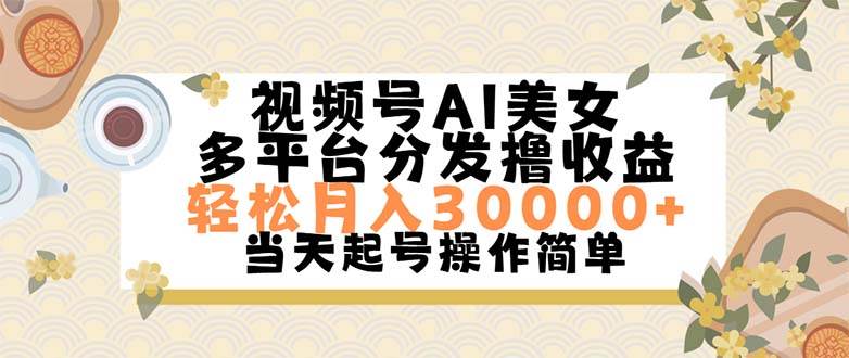 视频号AI美女，轻松月入30000+,操作简单轻松上手-布丁源码-专业的网站源码代码分享平台!