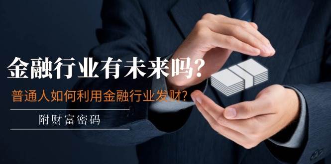 某付费文章：金融行业有未来吗？普通人如何利用金融行业发财?(附财富密码)-布丁源码-专业的网站源码代码分享平台!