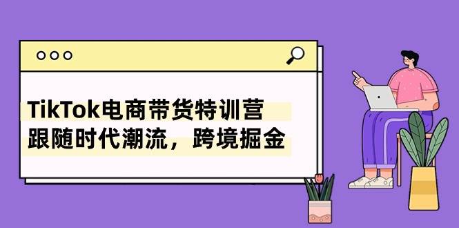 TikTok电商带货特训营，跟随时代潮流，跨境掘金（8节课）-布丁源码-专业的网站源码代码分享平台!